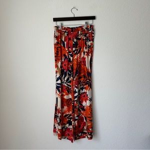 Flare Floral Print Pants